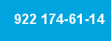 922 174-61-14 922 174-61-14